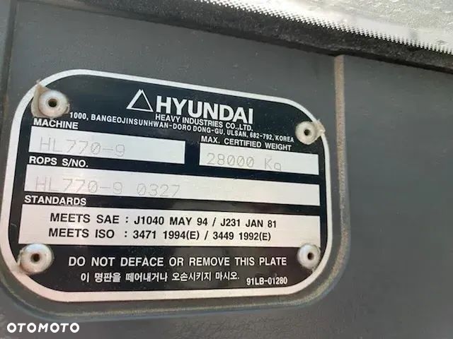 Hyundai HL770‑9 - 6