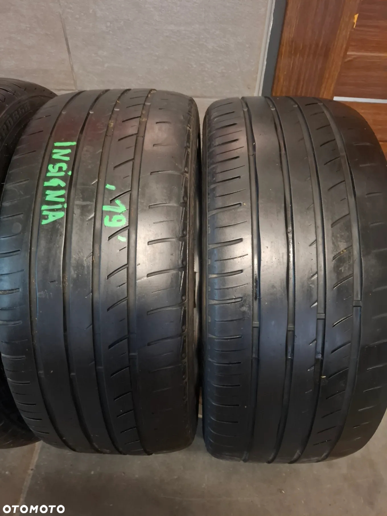 4x koła alufelgi z oponami 19 cali Opel Insignia A lift 245/45 R19 2024 rok bieżnik opon 2x7mm i 2x4,5mm 2019 rok - 3