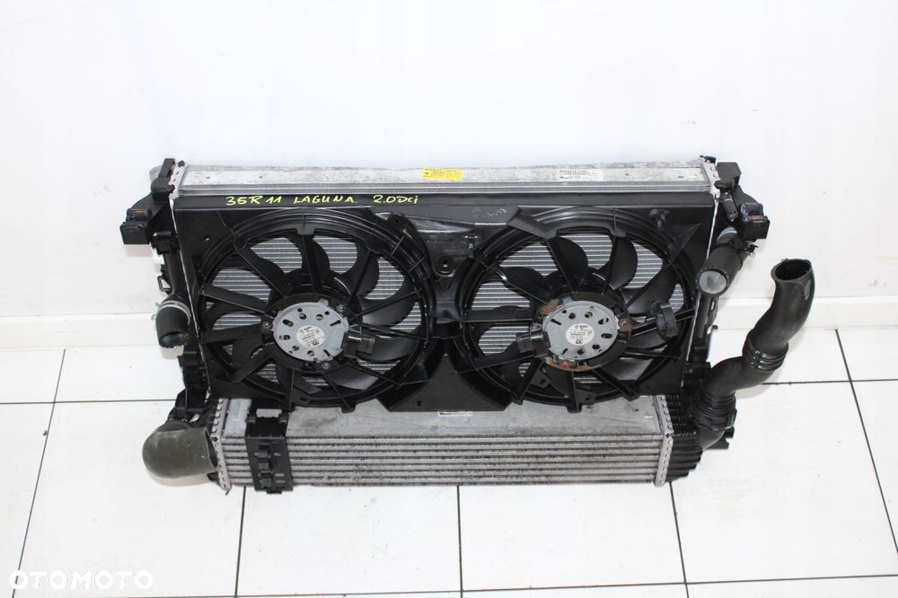 RENAULT LAGUNA III 07R- 2.0 DCI KOMPLET CHŁODNIC WENTYLATORY - 2