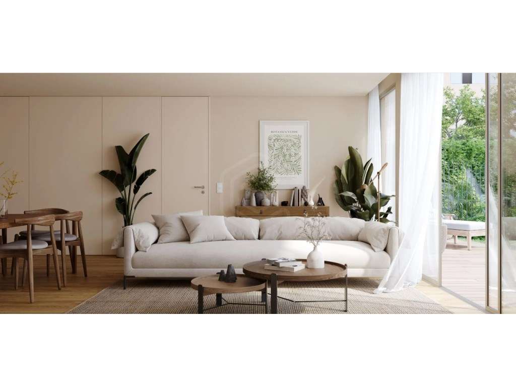 T1 com jardim privado de 85m2 e lugar de garagem - Grande imagem: 2/15