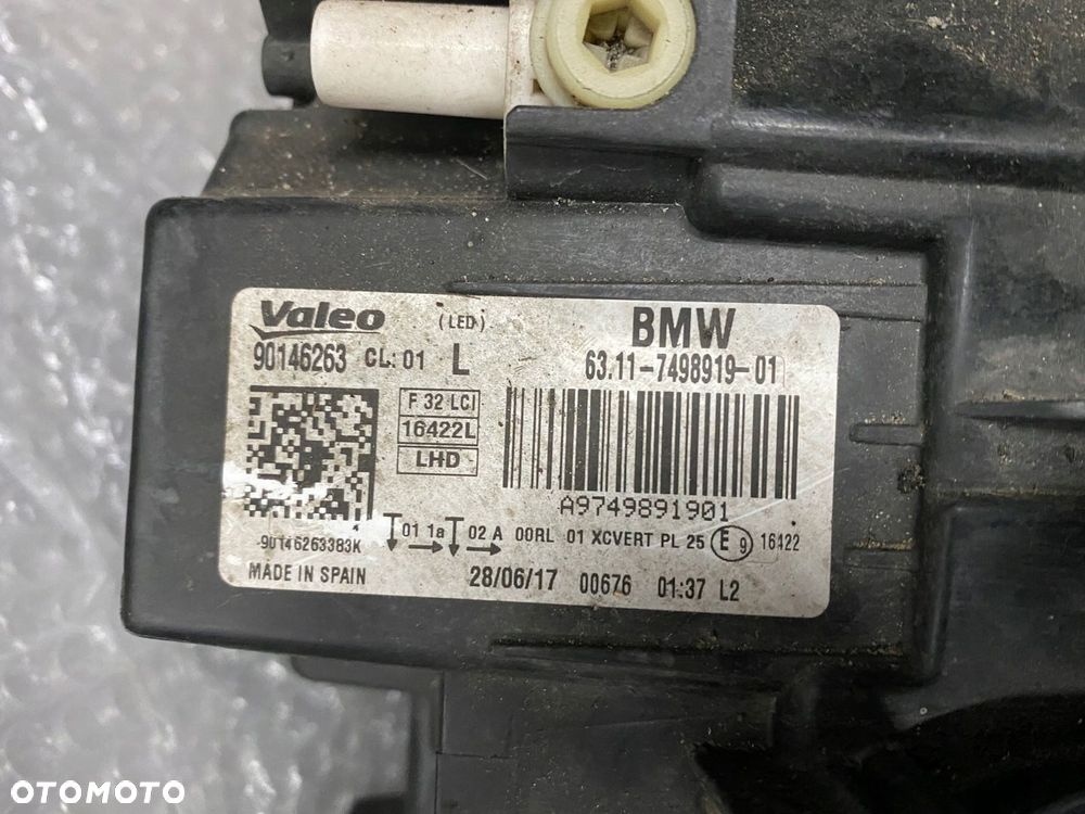 LAMPA LEWA BMW 4 F32 F36 F80 ADAPTIVE LED 7498919 - 5