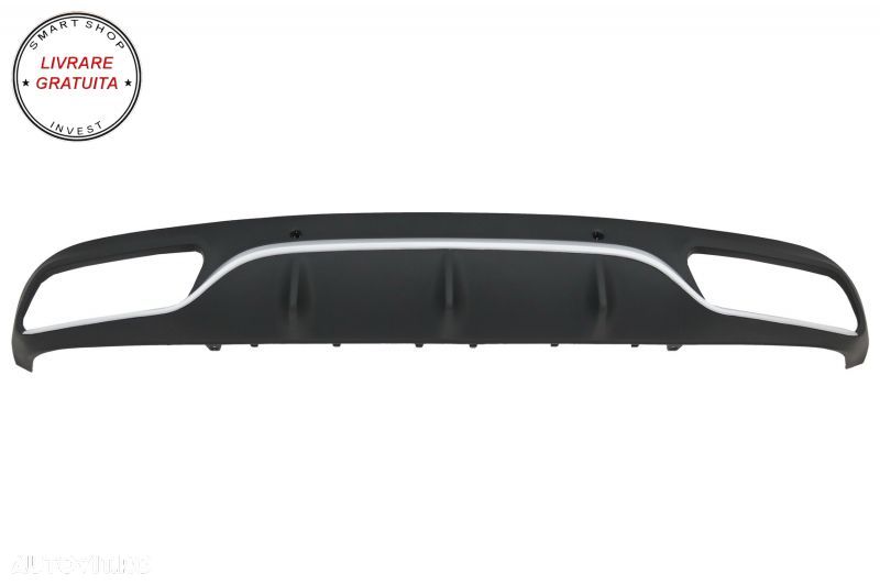 Difuzor Bara Spate cu Ornamente Evacuare Mercedes C-Class C205 A205 Coupe Cabriole- livrare gratuita - 2
