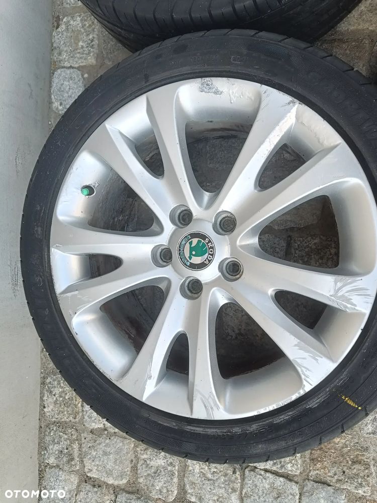Felgi Aluminiowe 17 Skoda Superb 2 II 5x112 ET49 3T0601025D Koła Seat Audi VW 7,5Jx17H2 - 2