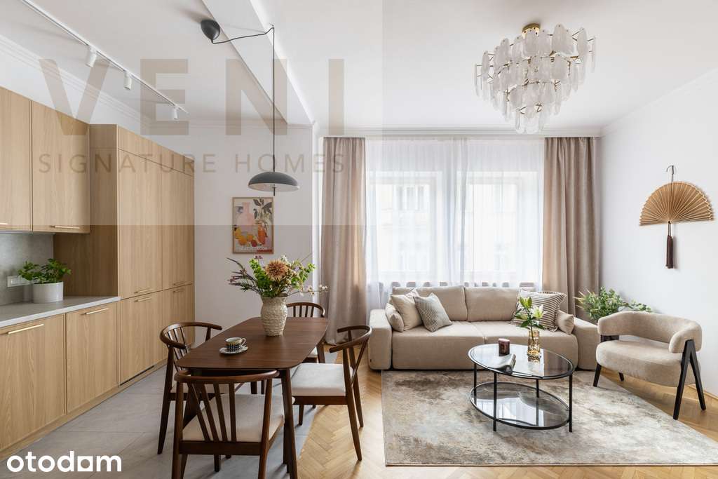 Stylowe 2 pokoje, 48 m², kamienica, Ordynacka