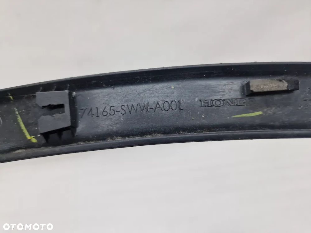 HONDA CR-V III 06-11 LEWA / PRAWA LISTWA NAKŁADKA BŁOTNIKA PRZEDNIA PRZÓD , NR 74115-SWW / 74115-SXS-0/9000 / 7416-SWW / 74165-SWW , NR AUKCJI NB4 - 11
