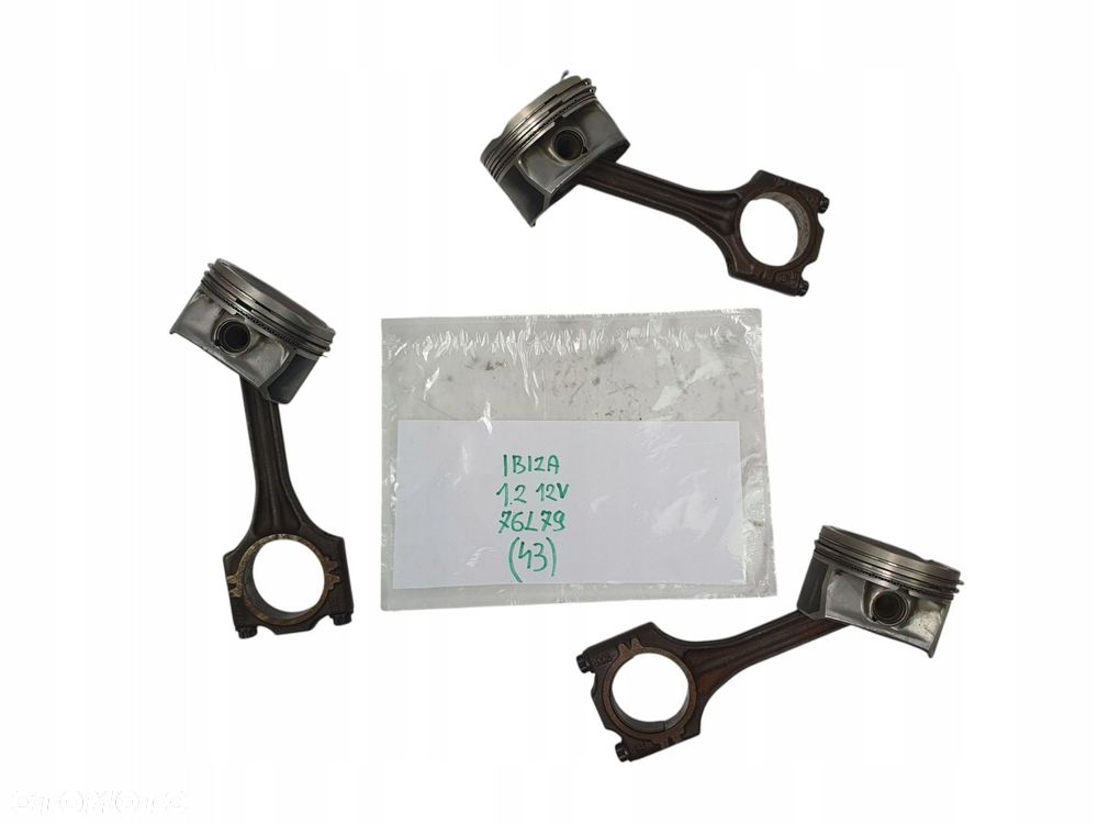 TŁOK SILNIKA VW Polo IV Skoda Roomster Seat Ibiza 1.2 12V BMD AWY AZQ 76L79 - 10