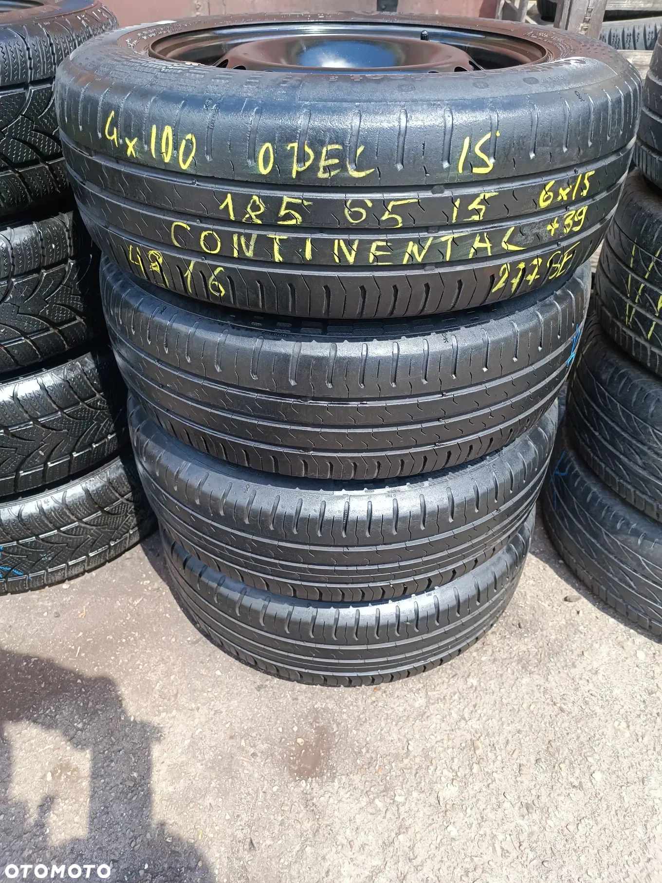 4x100 Felgi Stal Stalowe 15 Koła letnie lato OPEL MERIVA A ASTRA G H CORSA D E VECTRA A B CHEVROLET Fiat Grande Punto Evo ALU-RAD Legnica 185/65 5,5mm - 5