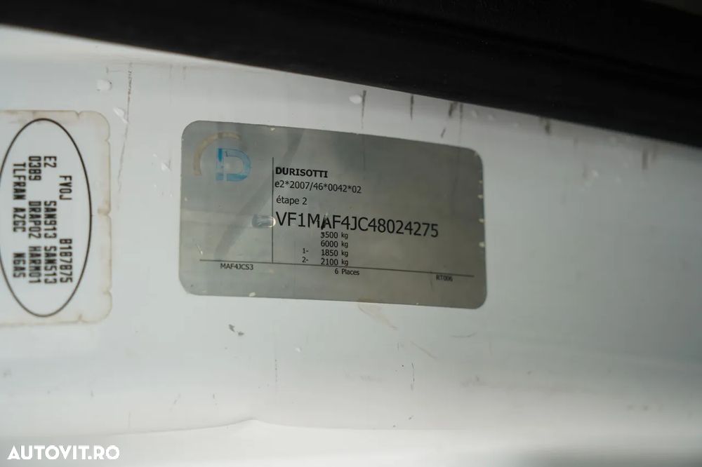 Renault MASTER / MANUALĂ / MASĂ AUTO 3500 KG / 6 LOCURI / IMPORTAT / CONTRACT POST-SERVICE - 34