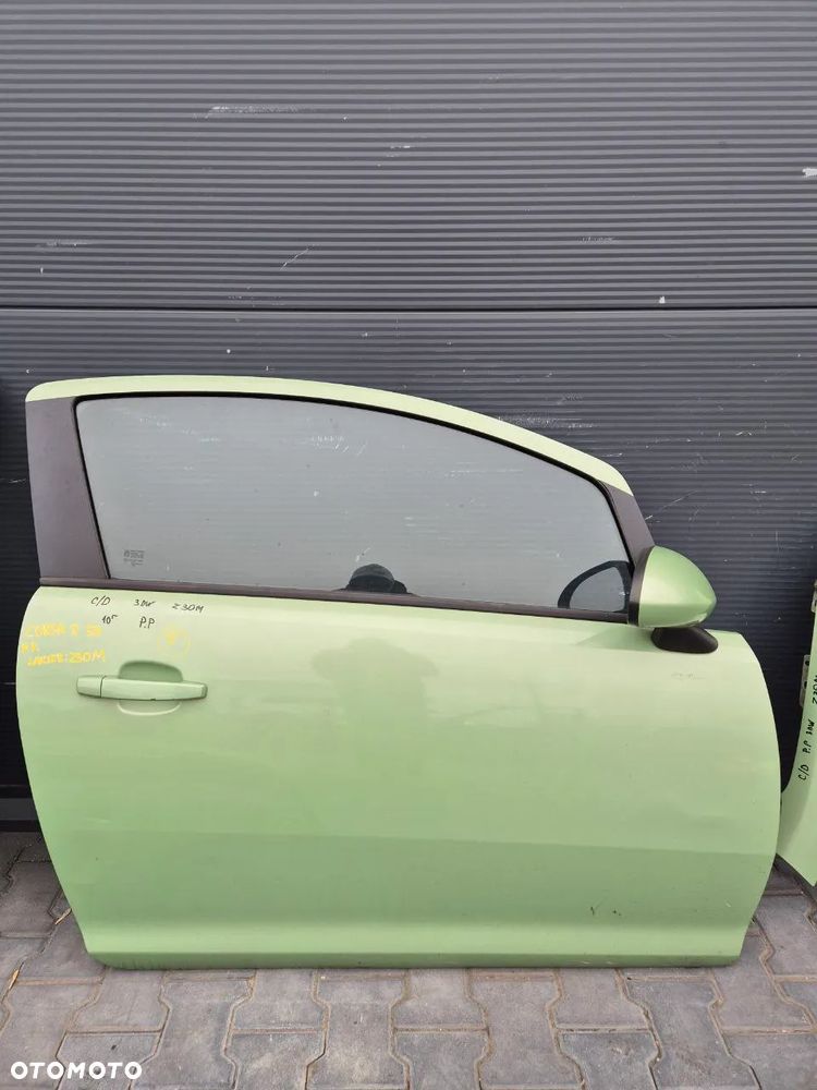 OPEL CORSA D DRZWI SZARA 3-DRZWIOWA 3D / KLAPA BAGAŻNIKA / BŁOTNIK / ZDERZAK (zielony Z30M)/ KLAPA GRAFITOWA SZARA / KLAPA ZŁOTA SZAMPAŃSKA - 6