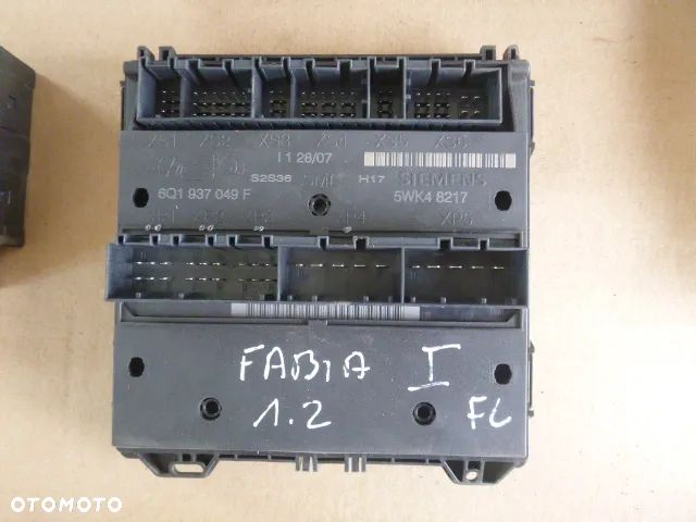 ZESTAW STARTOWY KOMPUTER STACYJKA IMMOBILIZER LICZNIK SKODA FABIA I 1.2 - 7