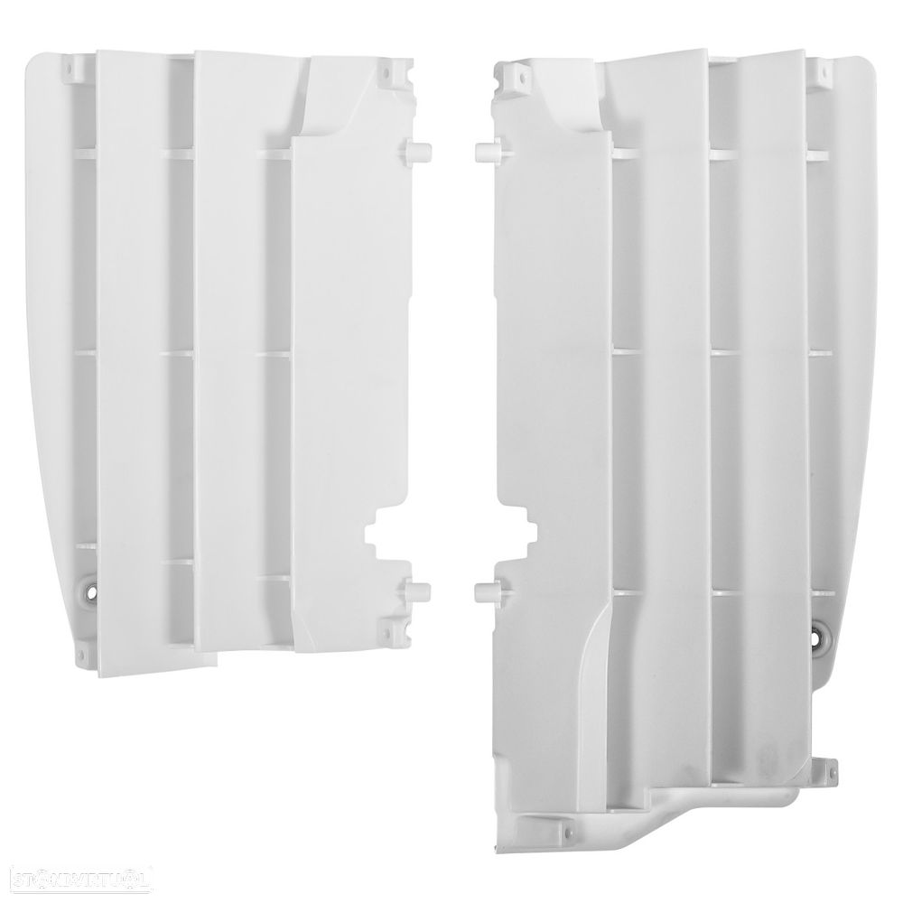 grelhas de radiador polisport branco suzuki rm-z 450 - 1