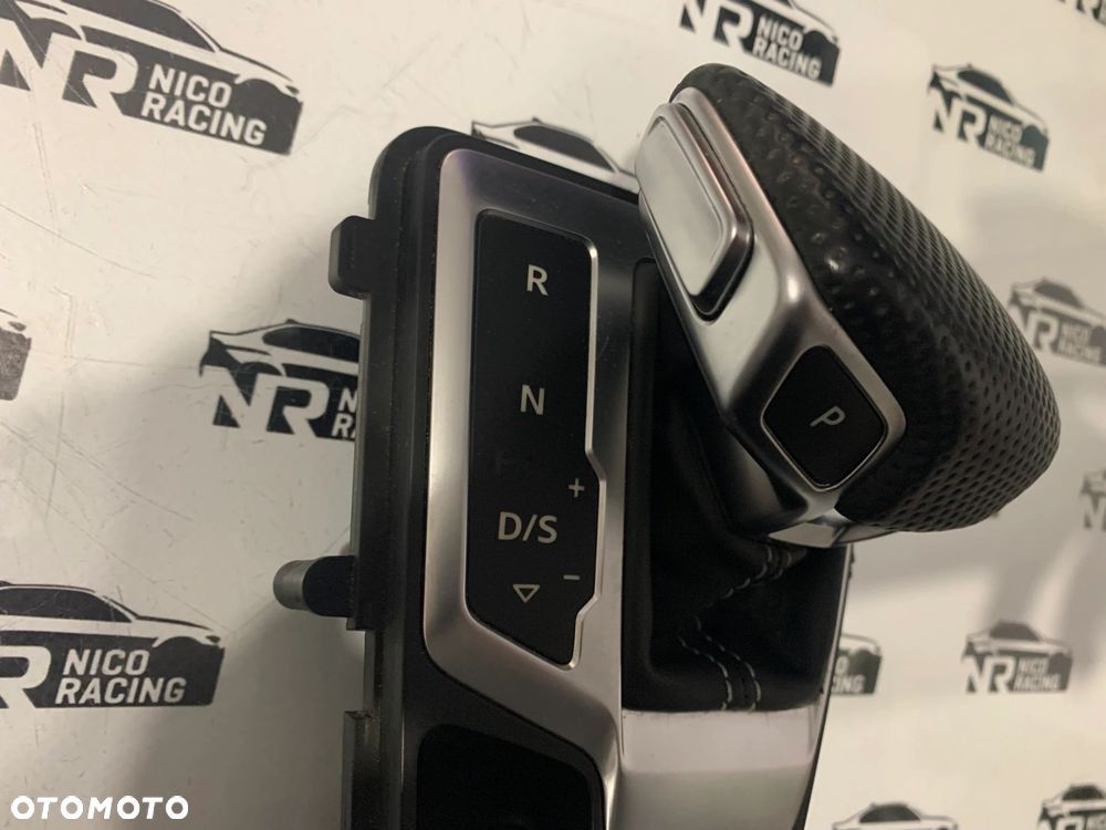 LEWAREK GAŁKA ZMIANY BIEGÓW AUDI A4 B9 SKÓRA PERFOROWANA 8W1713041N - 2