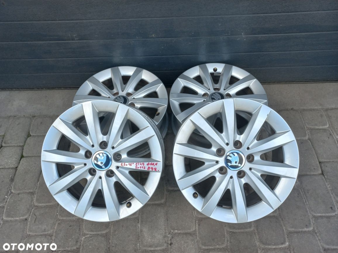 Felgi aluminiowe 16" 5x112 do Skoda - 1