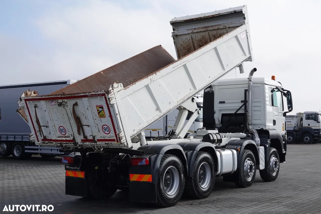 MAN TGS 35.400 / 8x4 / BASCULANTE / BORDMATIC / HYDROBOARD / ANVELOPE 100% - 3