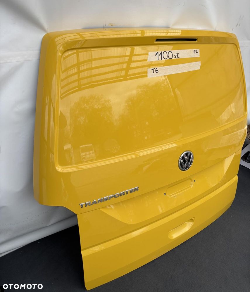 VW T6 TRASPORTER 16- KLAPA TYŁ TYLNA ŻÓŁTA PEŁNA BLACHA 7E0827105C - 11