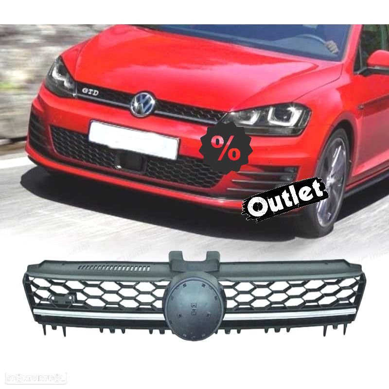 R010467C2 GRELHA FRONTAL VOLKSWAGEN VW GOLF VII LIMOUSINE 12-17 CROMO - 1