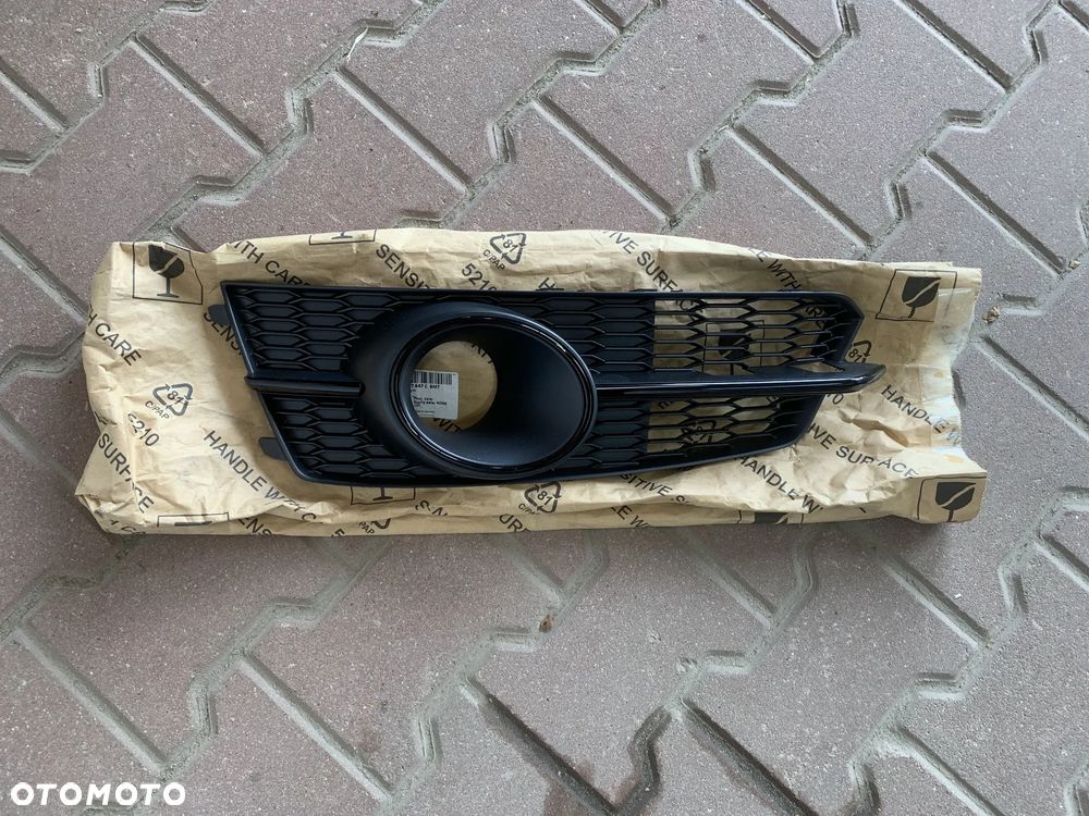 AUDI A6 C7 S-LINE LIFT 2014-2018 KRATKA ZDERZAKA LEWA PRZÓD PRZEDNIA CZARNA NOWA  4G0807681AG 4G0807647C