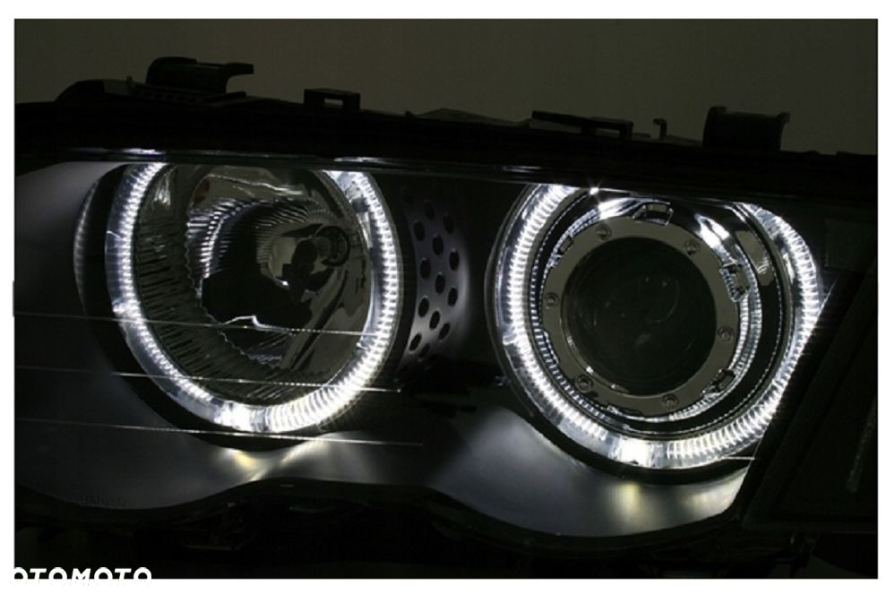 LAMPY REFLEKTORY DO BMW E46 SEDAN TOURING OD 1998 DO 08.2001 Roku RINGI LED - 4