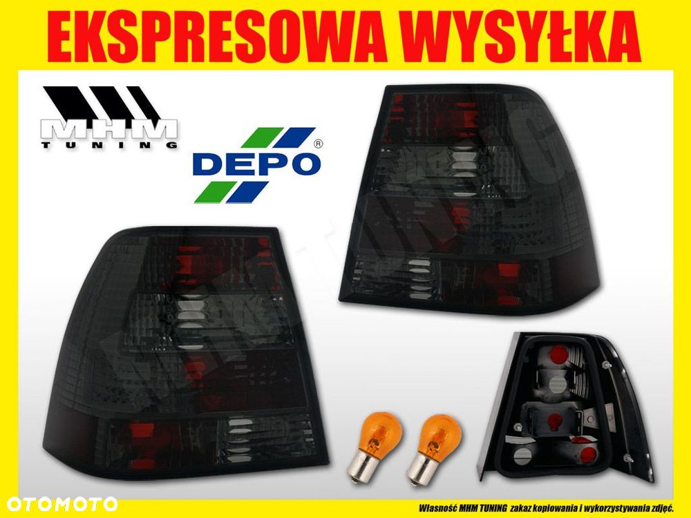lampa tyl kpl vw bora black smoke depo fk tuning - 2