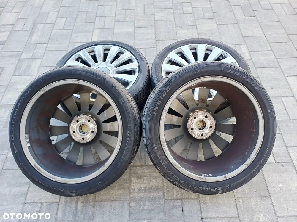 FELGI Z OPONAMI KOŁA ALUMINIOWE AUDI A8 D3 A6 C6 R19 5X112 57,1 mm OPONY DUNLOP R19 255/40 LATO NR18 - 11