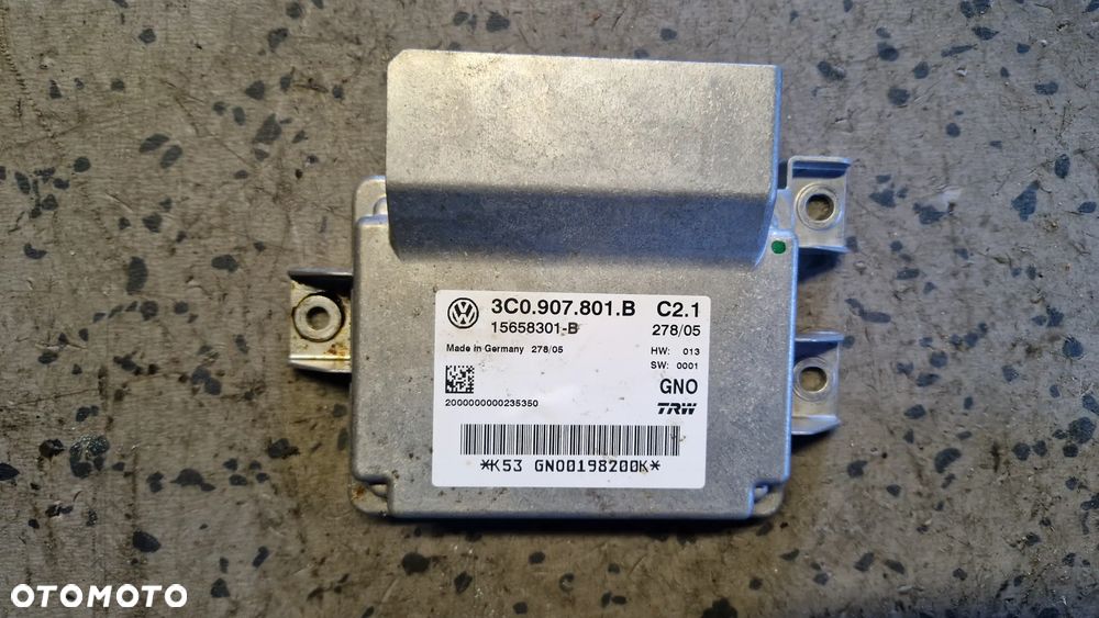 VOLKSWAGEN PASSAT B6 MODUŁ STEROWNIK HAMULCA RĘCZNEGO 3C0907801B - 1