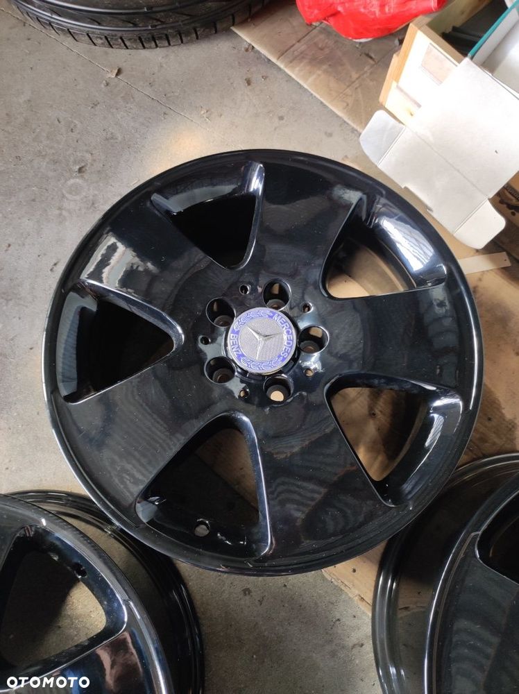 NOWE CZARNE Felgi aluminiowe 17 Mercedes S-klasa W221 5x112 ET43 VITO - 2
