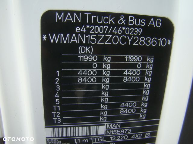 MAN TGL 12-220 8.10M KLIMA RAMA 8.10M - 17
