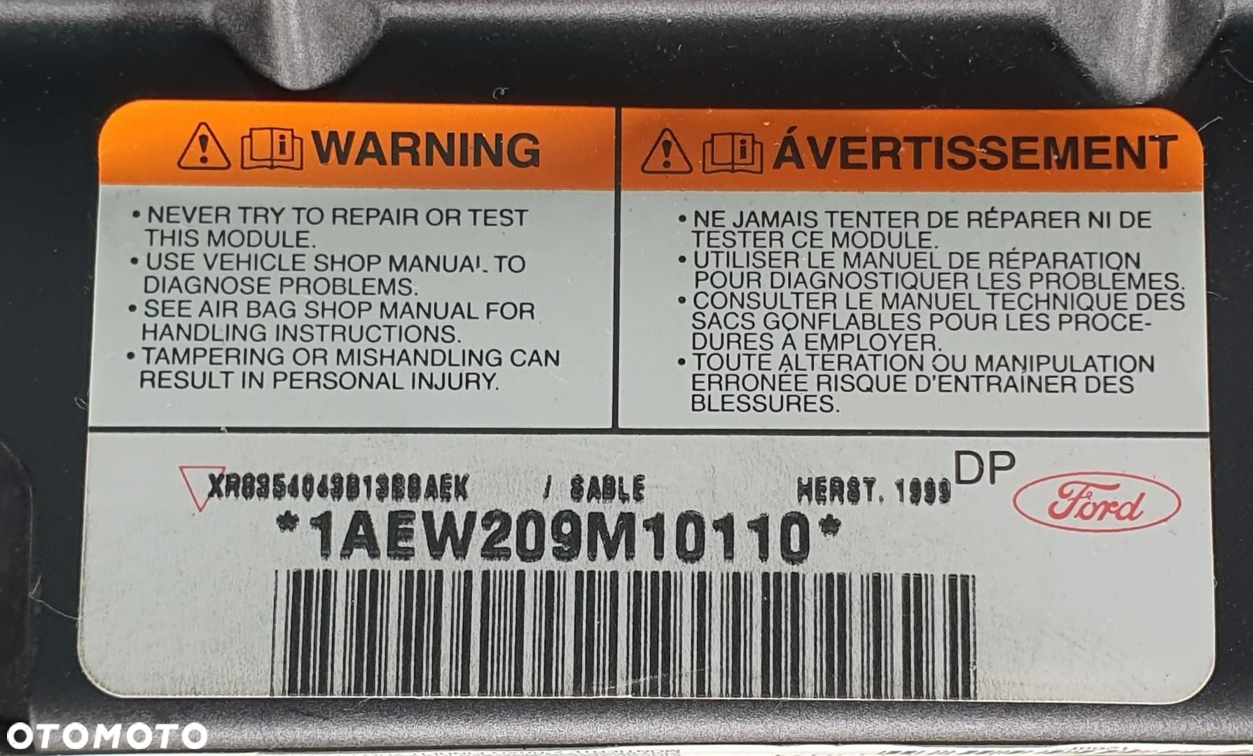 PODUSZKA AIRBAG KIEROWCY JAGUAR S-TYPE XR83-54043B13-BB - 4