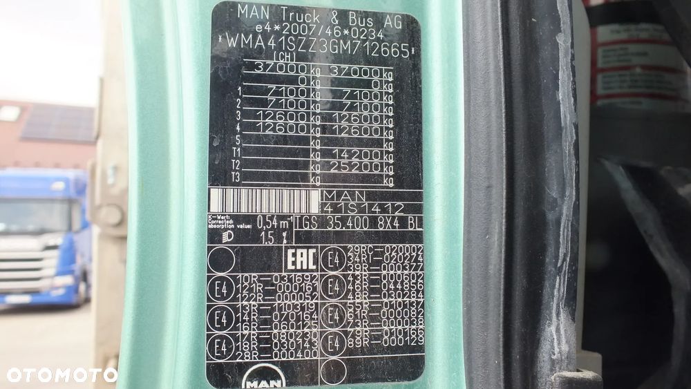 MAN MAN TGS  8X4 wywrotka 3-str  2016r, - 12