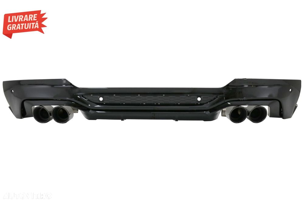 Difuzor Bara Spate cu Evacuare Dubla BMW X4 G02 (2018-up) M Sport- livrare gratuita - 1