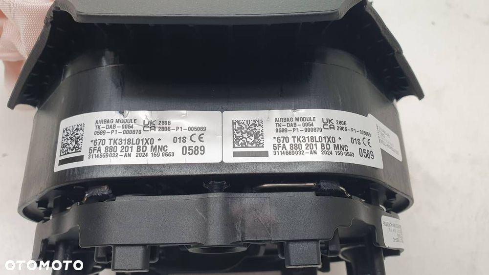 PODUSZKI AIRBAG KOMPLET WYSTRZELONE USZKODZONE SEAT LEON IV DO REGENERACJI - 4