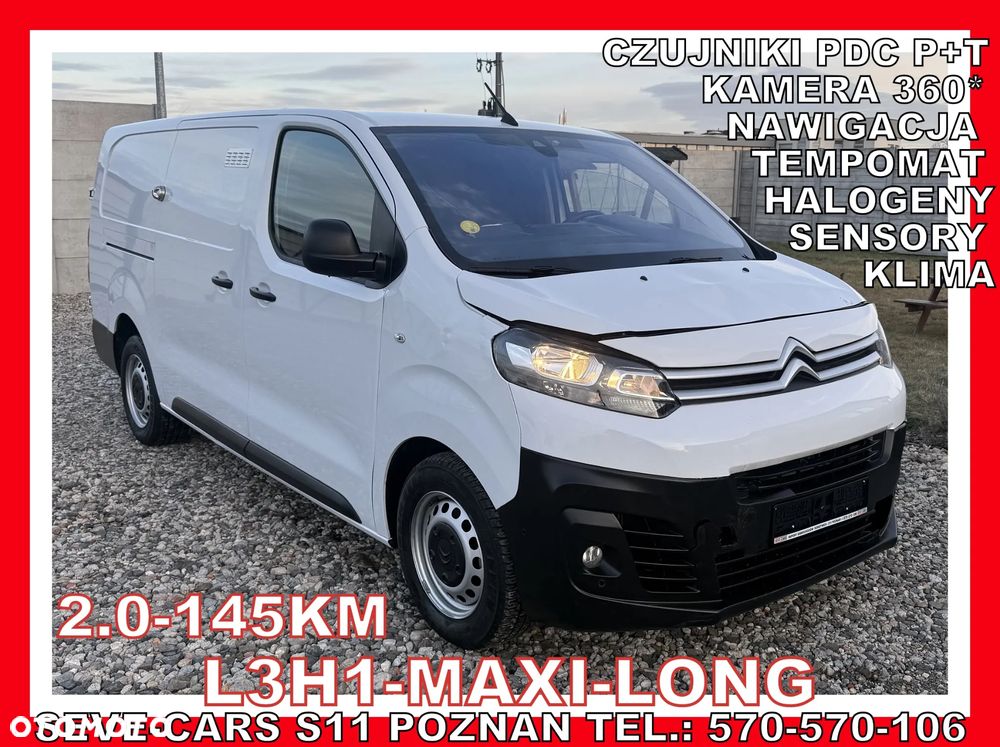 Citroën JUMPY L3H1 LONG,  2.0-145KM, klima, nawigacja, tempomat, sensory - 1