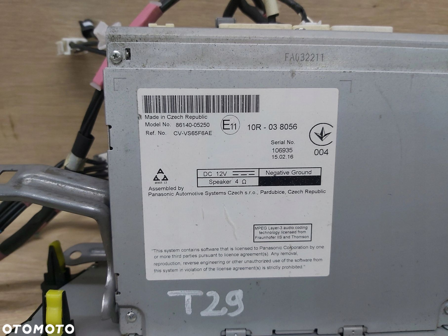 Toyota AVENSIS T27 LIFT Radio nawigacja Antena GPS moduł Harmann Kamerka - 4