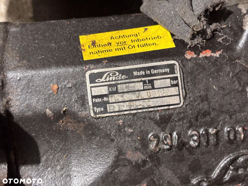Linde HMF 155-02 Massey Ferguson Pompa Hydrauliczna Hydromotor 155-02 2943110104 - 2