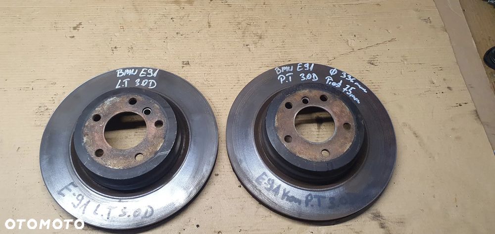Tarcze hamulcowe tył tylne BMW E91 3.0D 335mm - 1