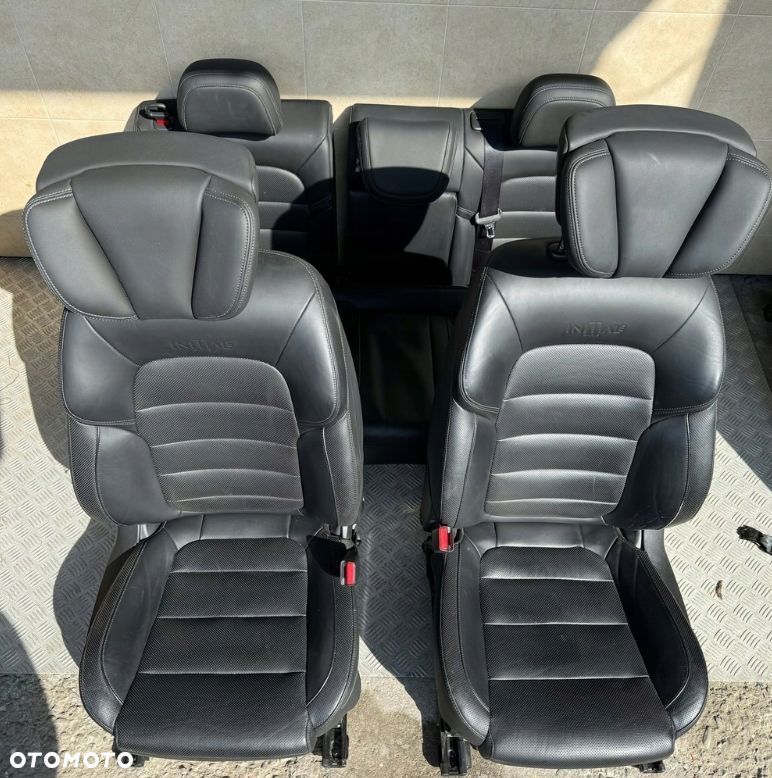 FOTELE WNĘTRZE KANAPA SKÓRA CZARNA RENAULT KOLEOS II INITIALE PARIS - 1