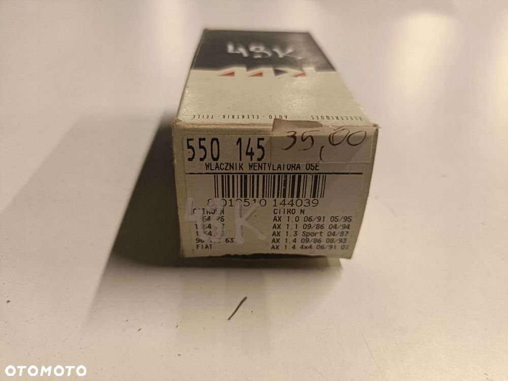 Peugeot Citroen CZUJNIK WENTYLATORA zawór 550145 - 2