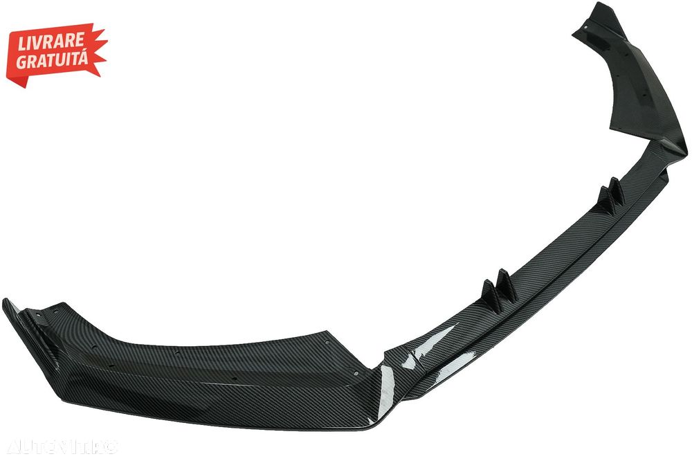 Prelungire Bara Fata Lip Audi A4 B9 8W S-Line (2016-2018) Carbon Look- livrare gratuita - 7