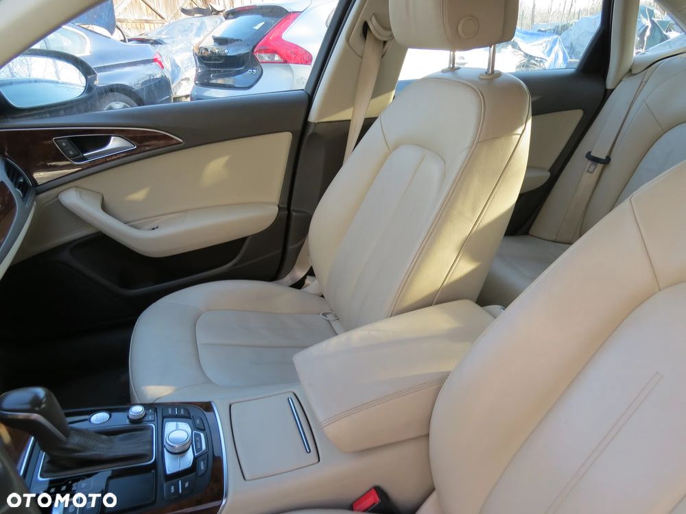 FOTELE SIEDZENIA SKÓRA BEŻ KOMPLET EUROPA SEDAN AUDI A6 C7 4G - 4