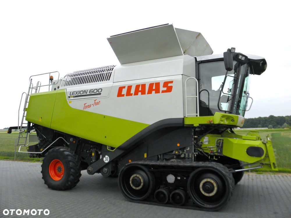 Claas Lexion 600 Terra Trac 2008 Rok, Najbogatsza Wersja, heder V1050, Nie Malowany, Stan Idealny - 2