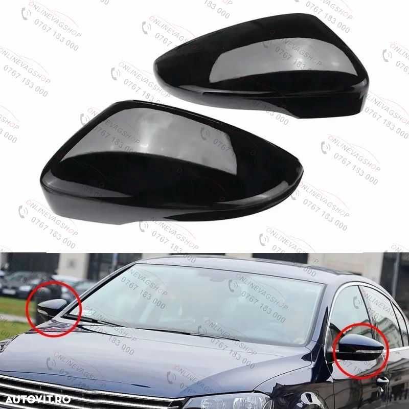 Capace oglinda negru lucios Volkswagen Passat B7, CC, Jetta, Scirocco - 2