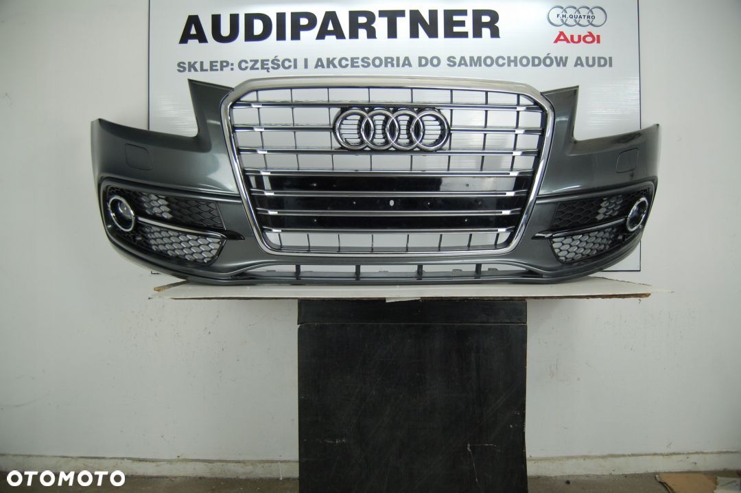 ZDERZAK AUDI Q5 S-LINE 8R LIFT 2012-2016 CHROMY oryginał - 1