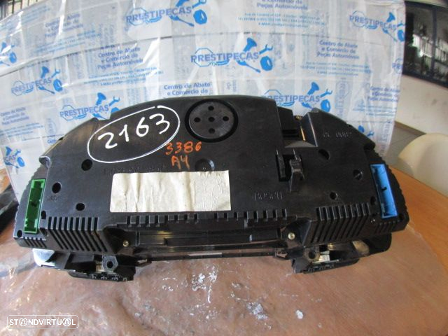 Quadrante 0263626035 8E0920900K  AUDI A4 B6 2003 1.9TDI 130CV 4P AZUL KM/H  DIGITAL AUDI A4  8E FASE 1 2003 1.9TDI 130CV 4P PRETO - 2