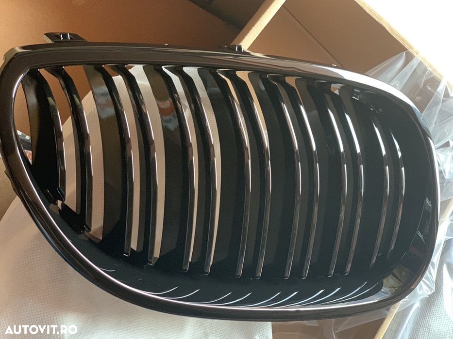 Grile duble pentru Bmw E60 E61 negru lucios  CALITATE PREMIUM ⭐️⭐️⭐️⭐️⭐️ - 3