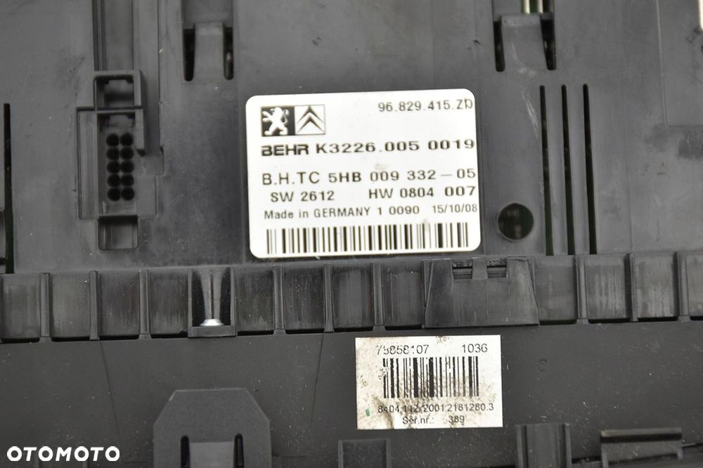 radio cd mp3 citroen * c5 iii panel klimy 96829415 - 4