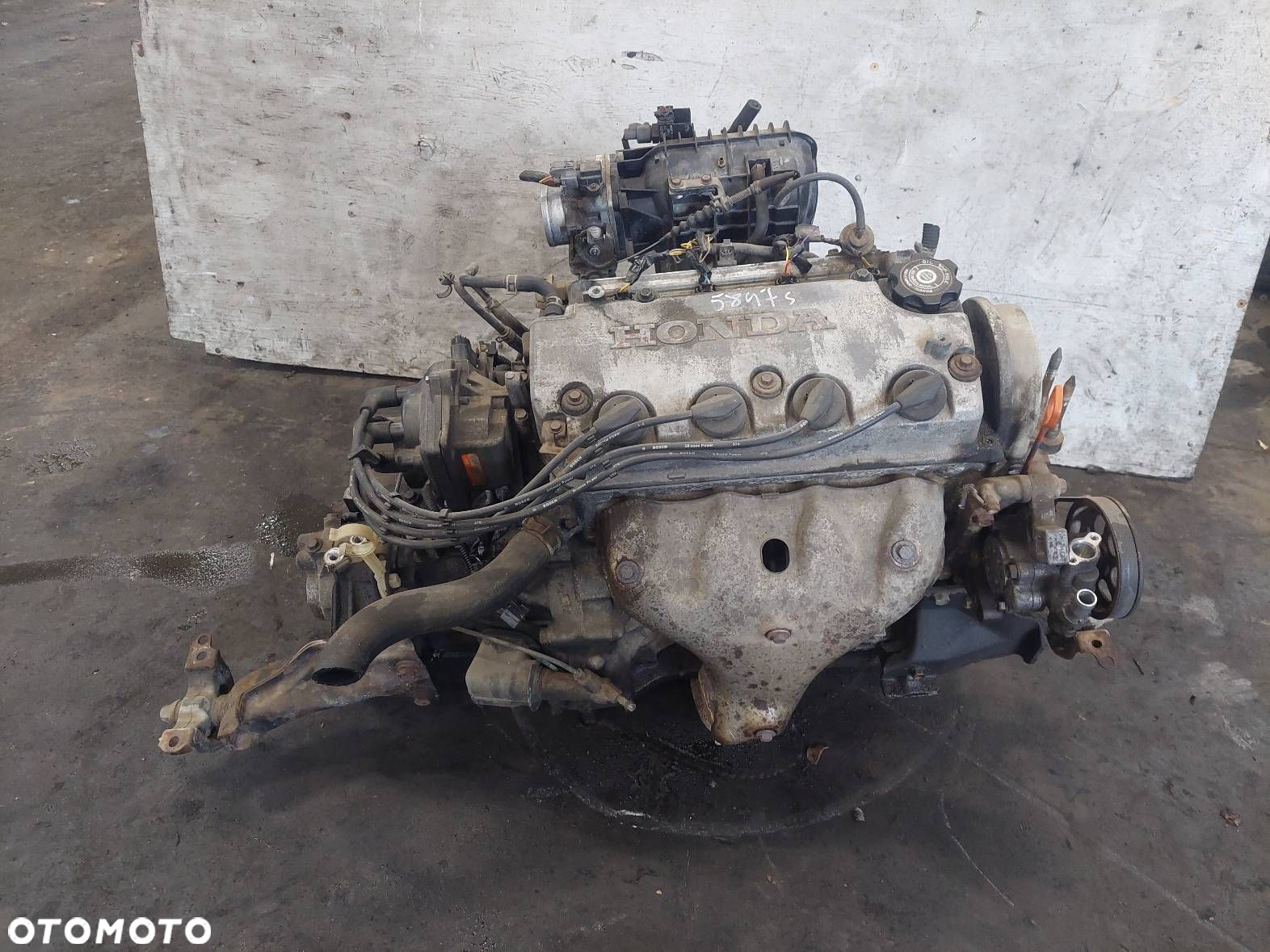 SILNIK BENZYNOWY KOMPLETNY OSPRZĘT SKRZYNIA CIVIC VI 1.4 16V D14A8 9A - 5