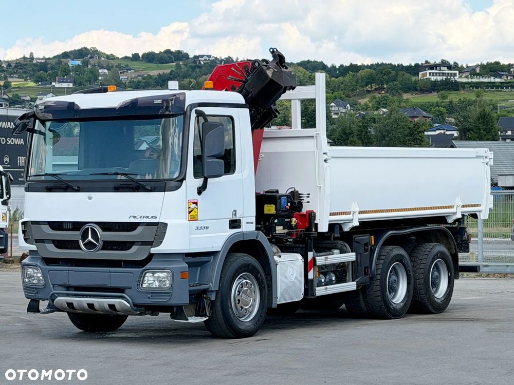 Mercedes-Benz ACTROS 3336 * Wywrotka 5,10 m + HMF 2620 K3 + PILOT * 6x4*STAN BDB - 6