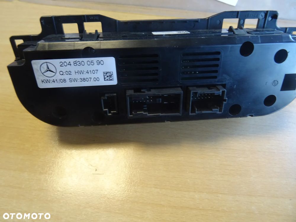 Panel Klimatyzacji Mercedes C-KL W204 2048300590 - 2