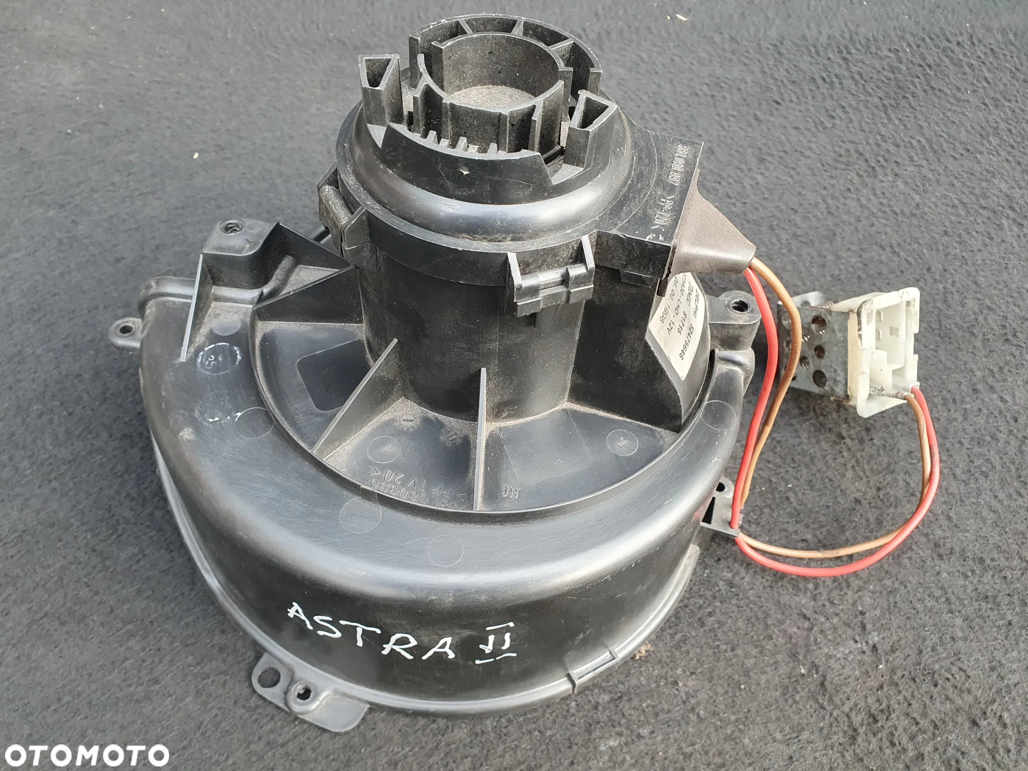 OPEL ASTRA G 2 II WENTYLATOR DMUCHAWA NAWIEWU 52475646 DELPHI Z REZYSTOREM OPORNIKIEM - 2