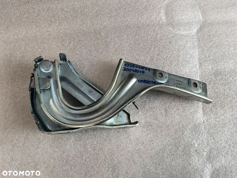 Fiat Doblo II Opel Combo Zawias maski lewy NOWY OEM - 1